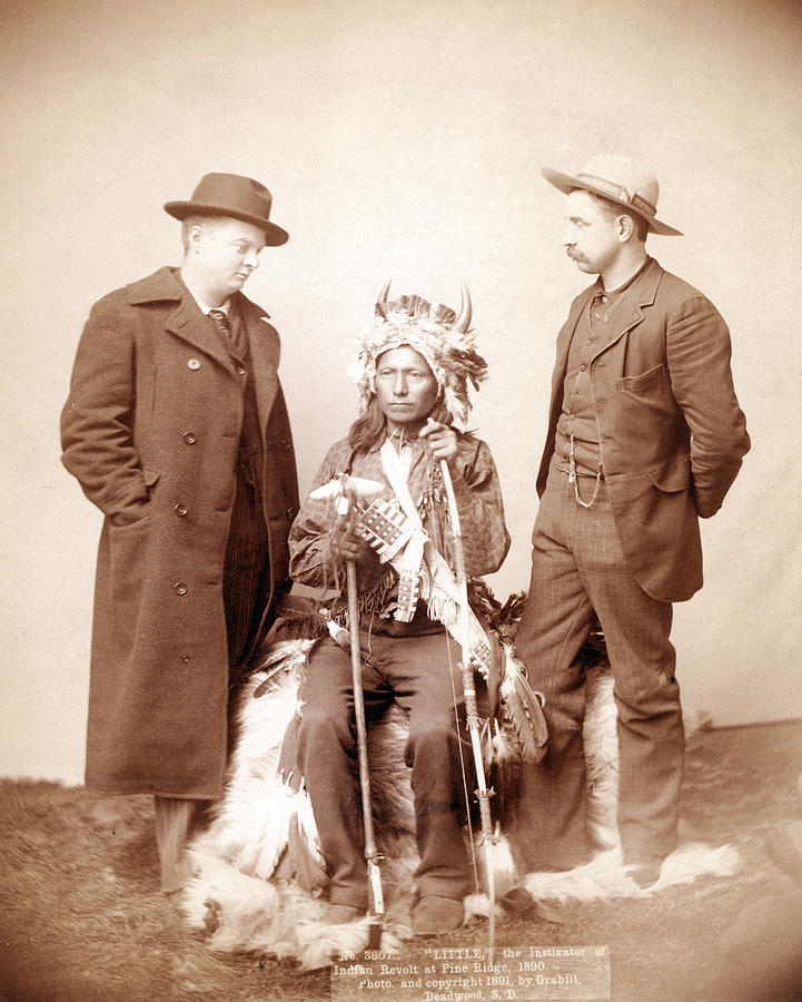 1890s Photograph - Little, Oglala Band Leader, Full-length by Everett