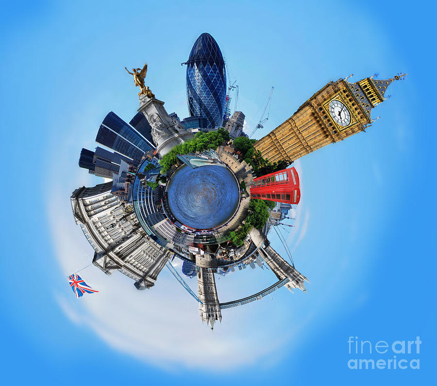 Little Planet - London Photograph by Yhun Suarez
