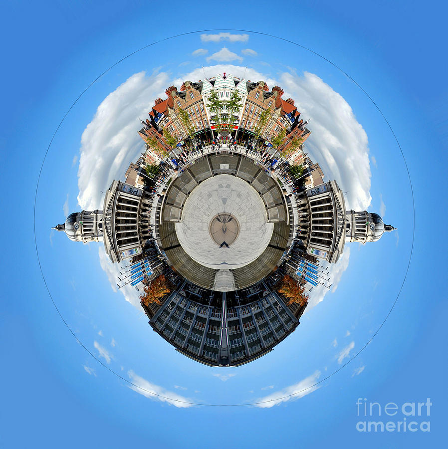 Little Planet - Nottingham Town Hall Photograph by Yhun Suarez