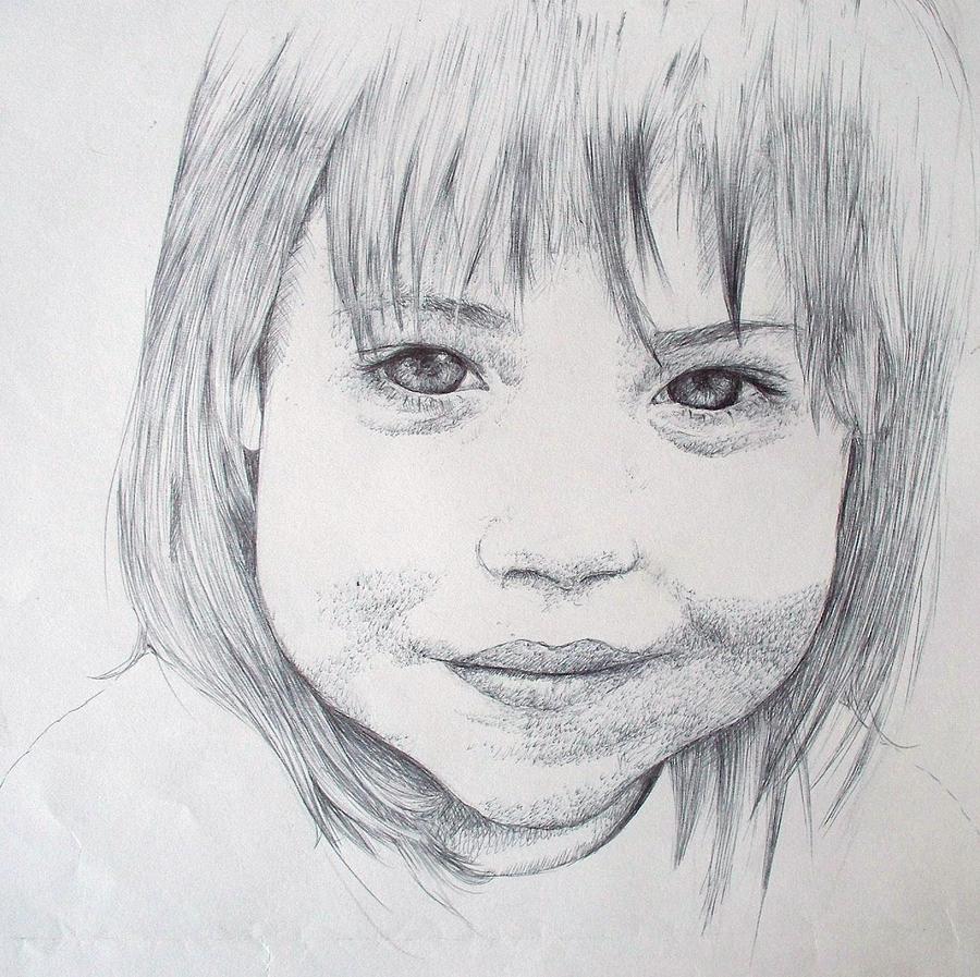 Little Sister Drawing by Samantha Howell