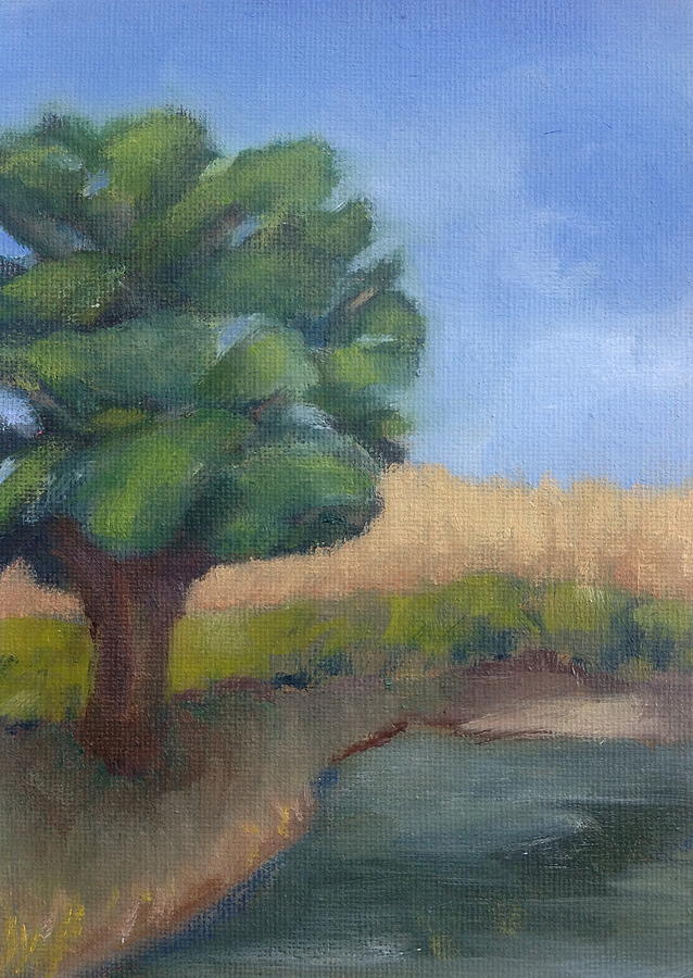 Landscape Painting - Little Tree III by Patricia Cleasby