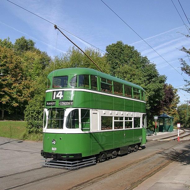 Trolley Photograph - Liverpool Tram No 869 At Crich #uk by Dave Lee