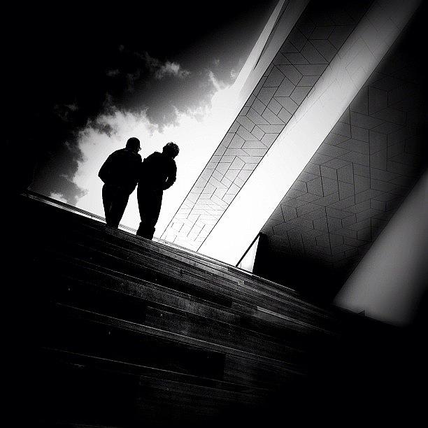 Silhouette Photograph - Living Between The Lines - Concrete by Robbert Ter Weijden