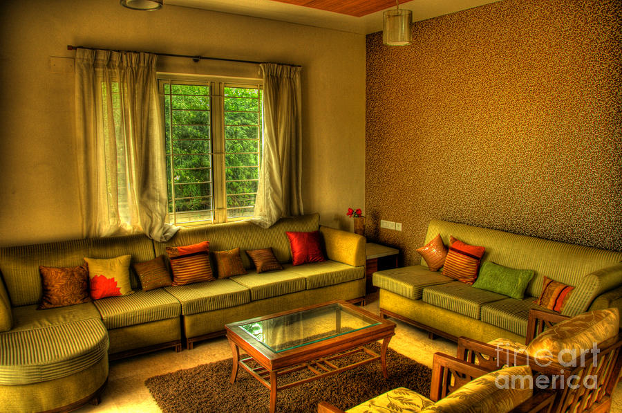 Living Room Photograph by Charuhas Images