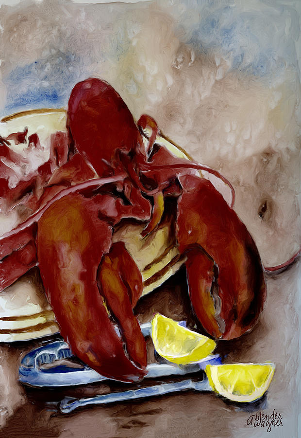 Lobster Feast Digital Art by Arline Wagner