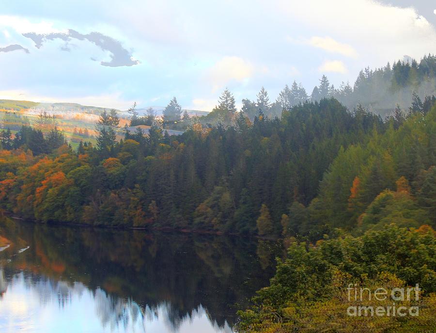 Loch Faskally in Autumn Photograph by David Grant