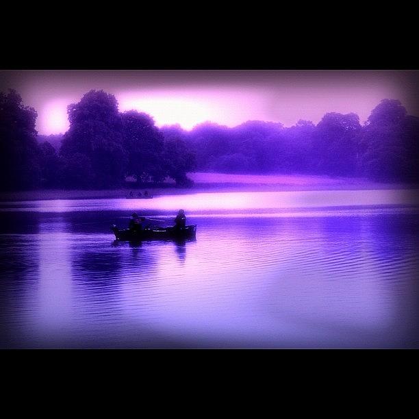 Paradise Photograph - Loch Fishing @ Dusk by Avril O