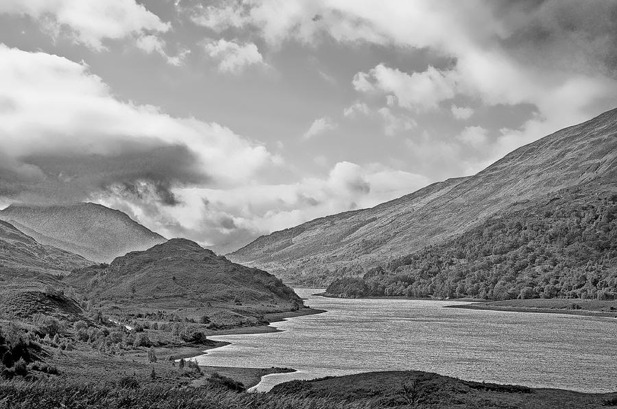Black And White Photograph - Loch Levan by Chris Thaxter