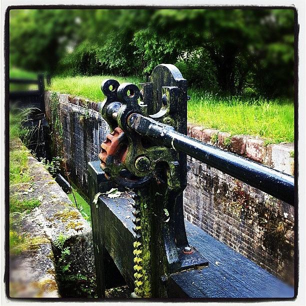 Canal Photograph - Lock Mechanism by Tim Topping