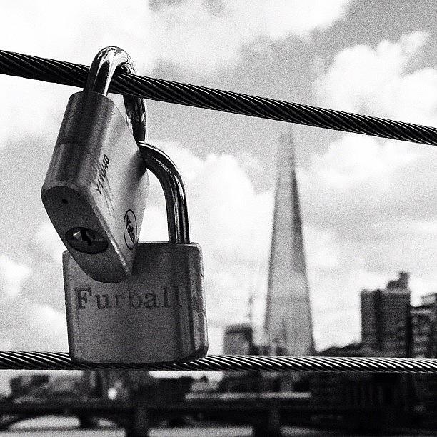 Architecture Photograph - Locks On Millennium Bridge by Marc Gascoigne