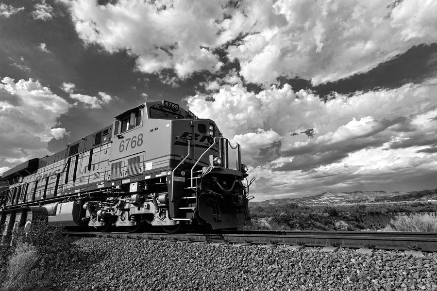Train Photograph - Locomotive to the Sky  by Peter Tellone