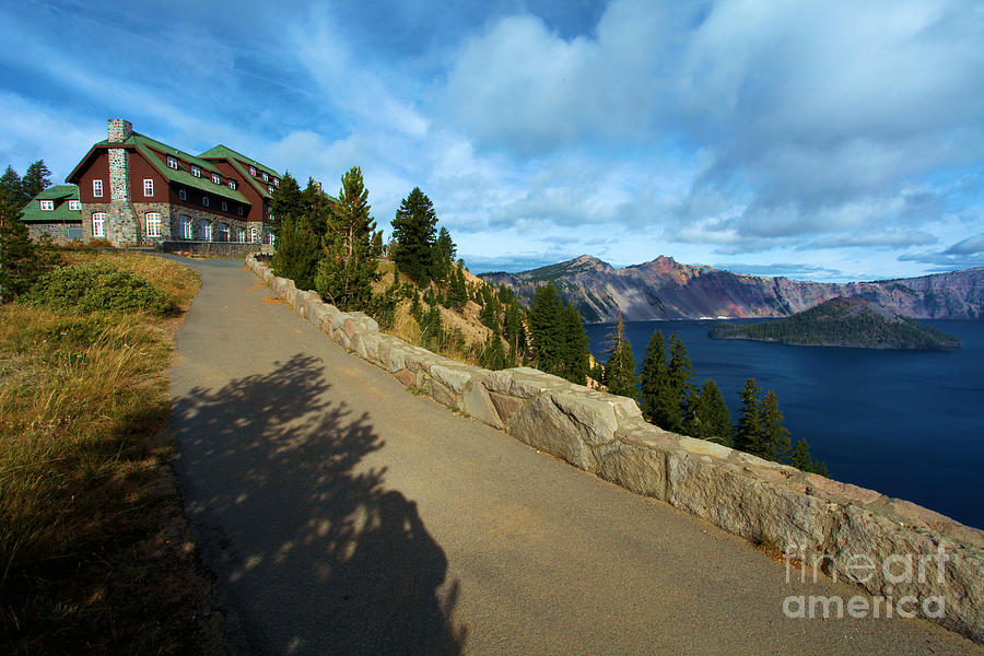 Crater Lake National Park Photograph - Lodge On The Crater by Adam Jewell