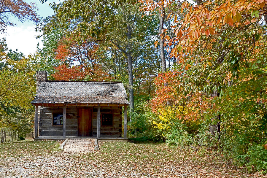 Log Cabin In The Woods Photograph by Franklin Conour - Fine Art America