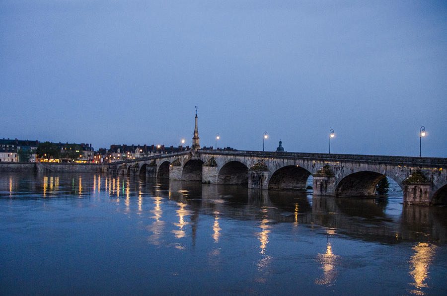 Loire River by Night Photograph by Marta Cavazos-Hernandez