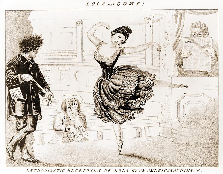 Portrait Photograph - Lola Montez 1818-1861 Irish Dancer by Everett