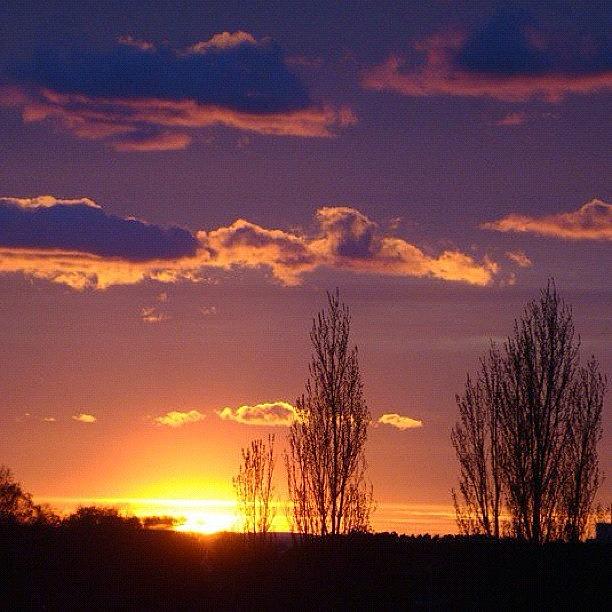 Sunset Photograph - #lomma #sweden #sverige #sunset by Sil Bercianos