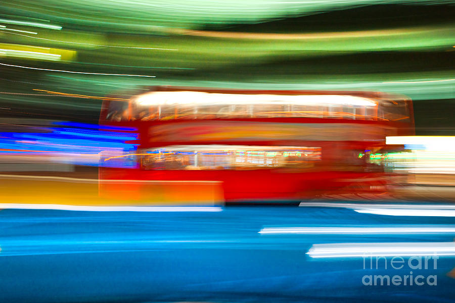 London bus motion Photograph by Luciano Mortula