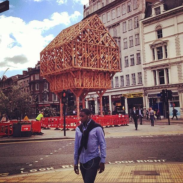 London Photograph - #london Exceptionally Large Bird House by Emma Porter