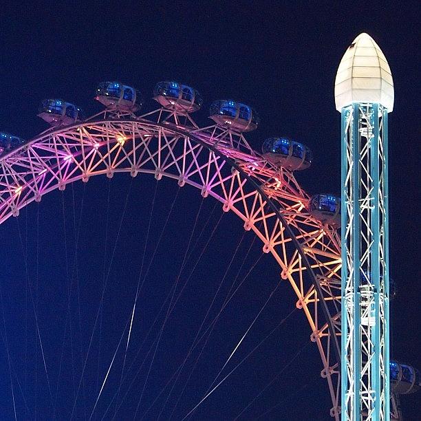 London Photograph - London Eye : Night #ldnmedal by Neil Andrews