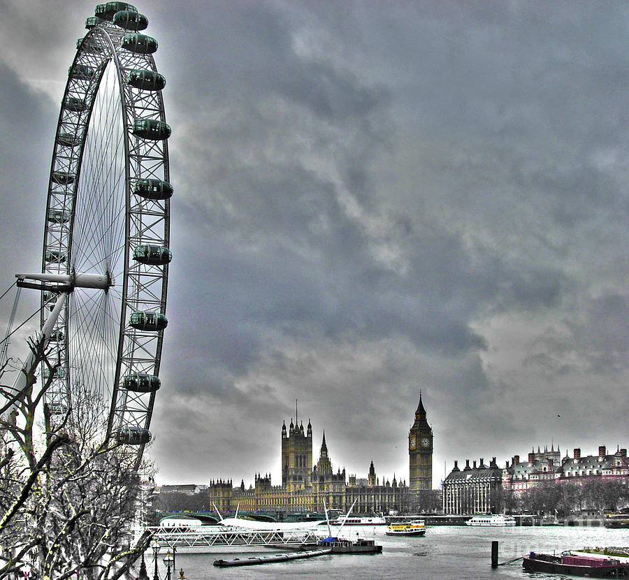 London Eye and Parliament Photograph by Jack Schultz