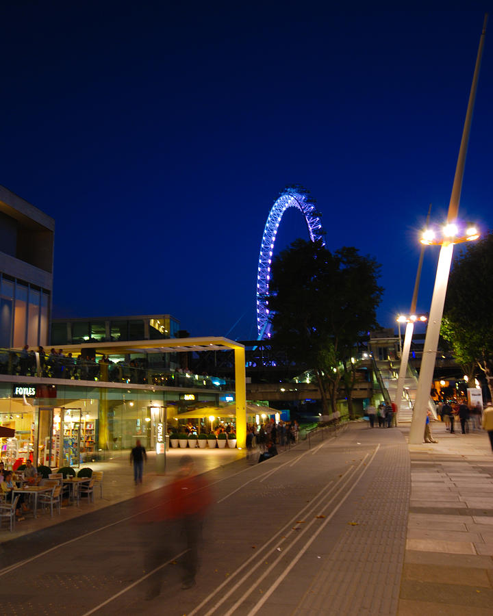 London Eye At Night Photograph