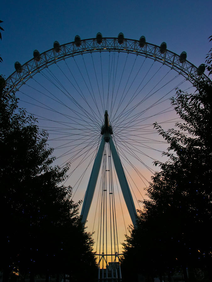 London Eye At Twilight Photograph by Roger Mullenhour