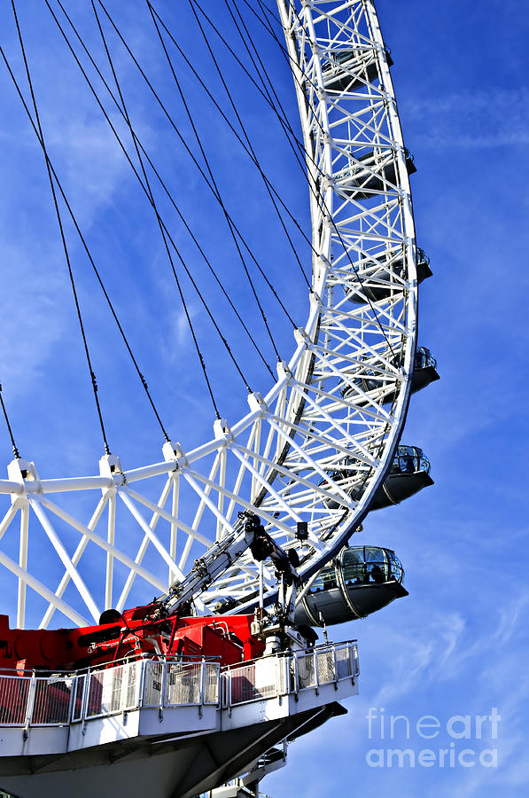 London Photograph - London Eye by Elena Elisseeva
