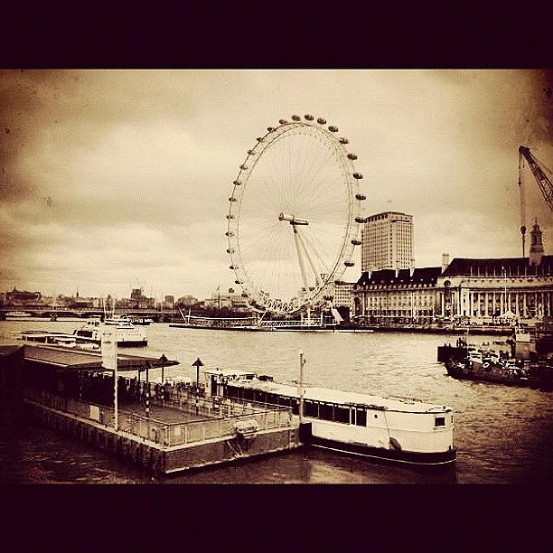 London Photograph - London Eye #london #eye #londoneye by David Sabat