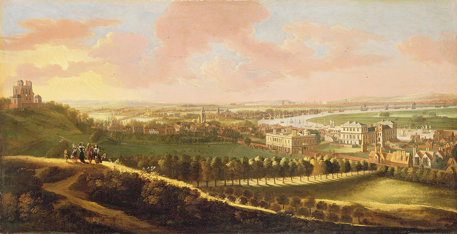 London Photograph - London from Greenwich Hill by  English School