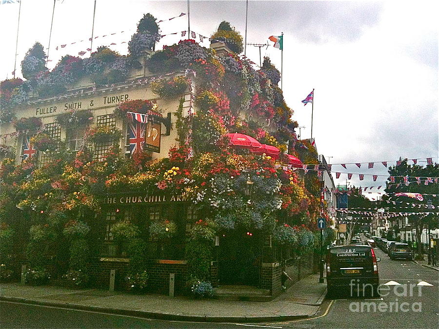 London Notting Hill The Churchill Arms Photograph by Yvonne Ayoub
