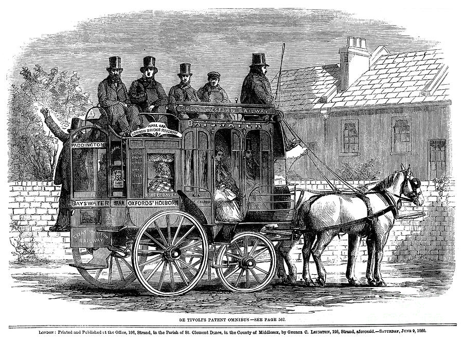 London Omnibus, 1860 Photograph by Granger