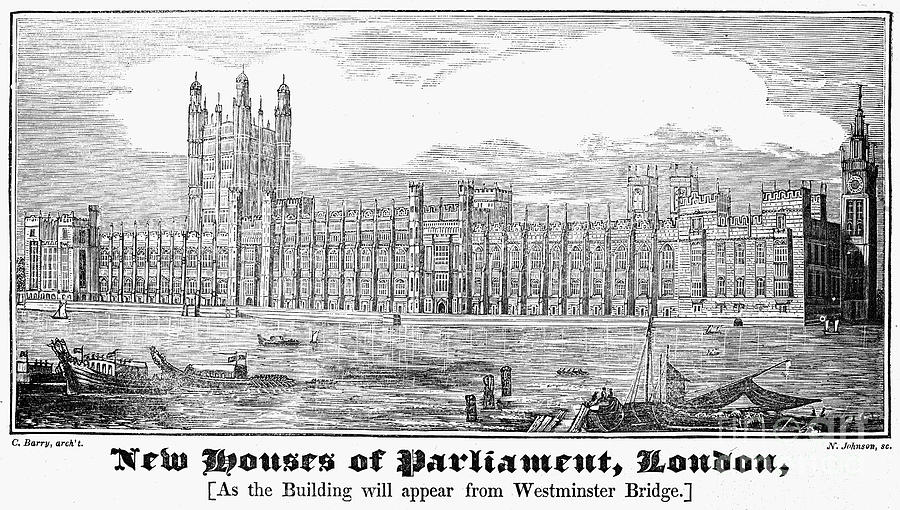 London: Parliament, 1834 Photograph by Granger