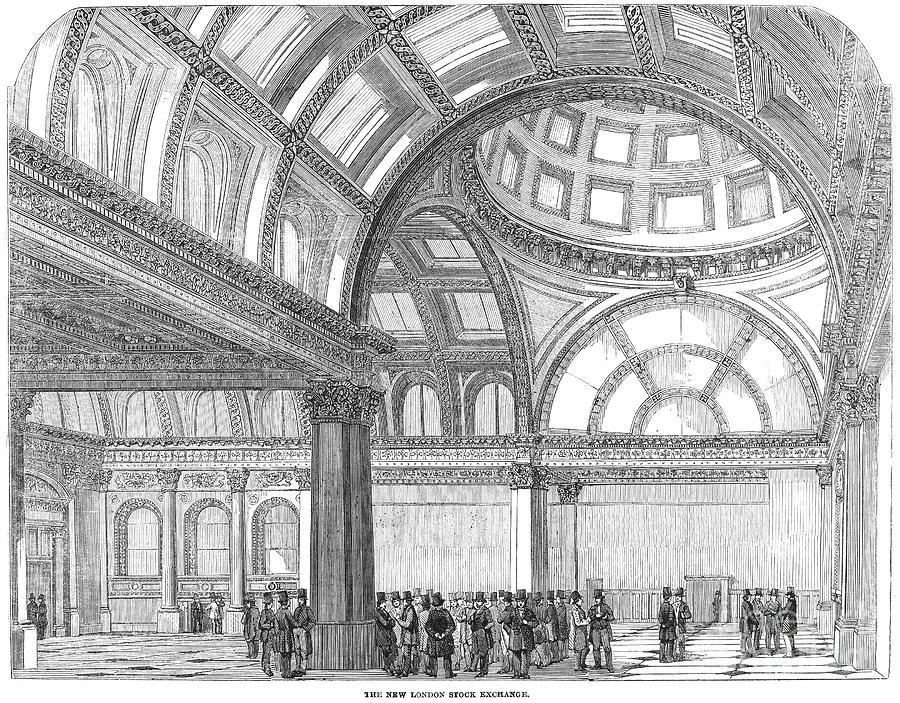 1854 Photograph - London: Royal Exchange by Granger