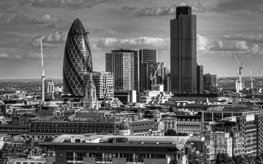 London Skyline BW I Photograph by Jack Torcello