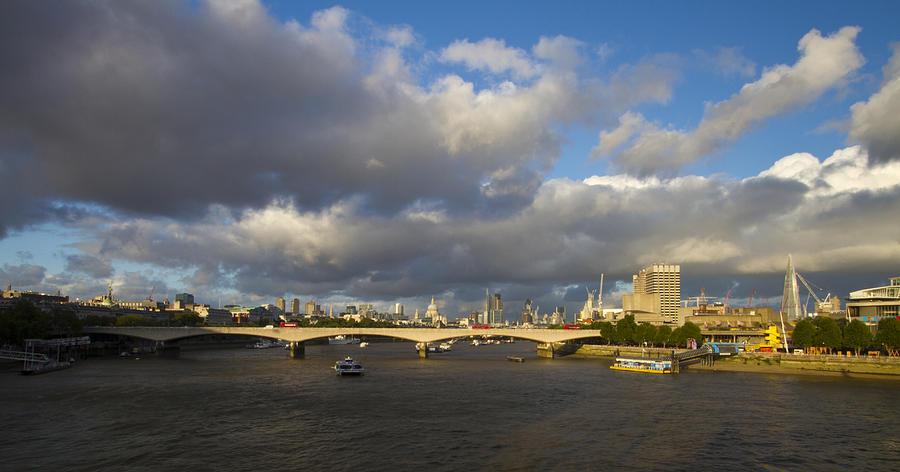 London Photograph - London  Skyline Waterloo  Bridge  by David French