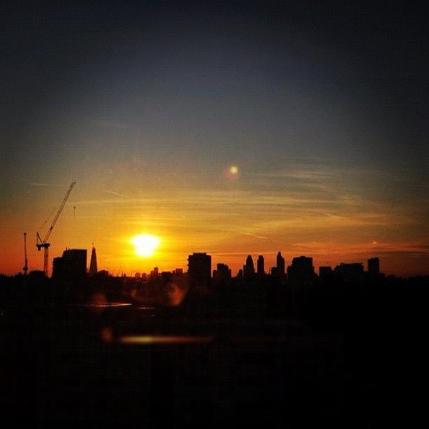 London Sunset ☁☀☁ Photograph by Tom Gibby