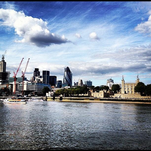 Abstract Photograph - #london #thames #skyline by Sam Davies-millar
