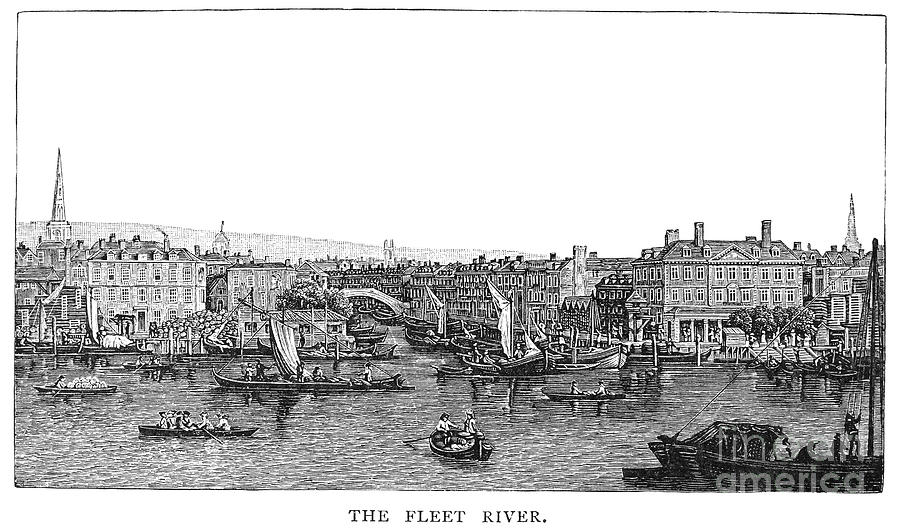 London: Waterfront, 1750 Photograph by Granger