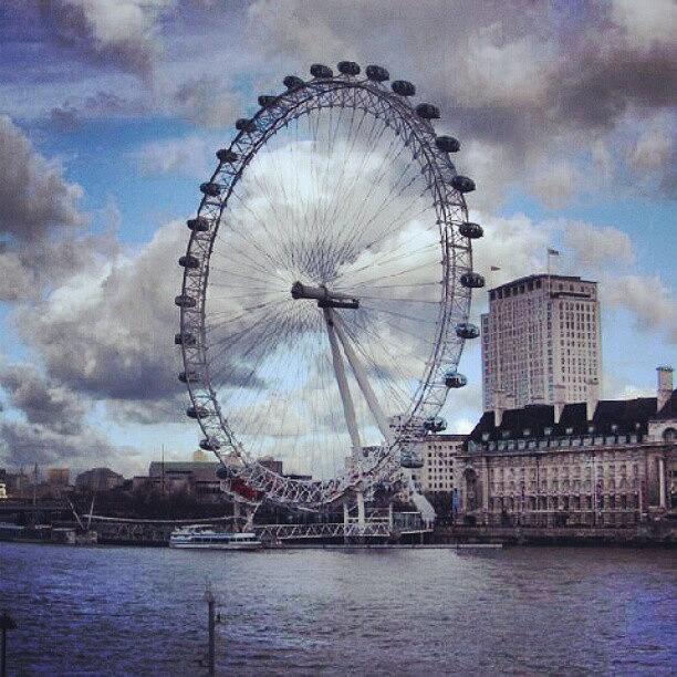 London Photograph - #londoneye #london #theeye #cityscape by Lauren Dunn