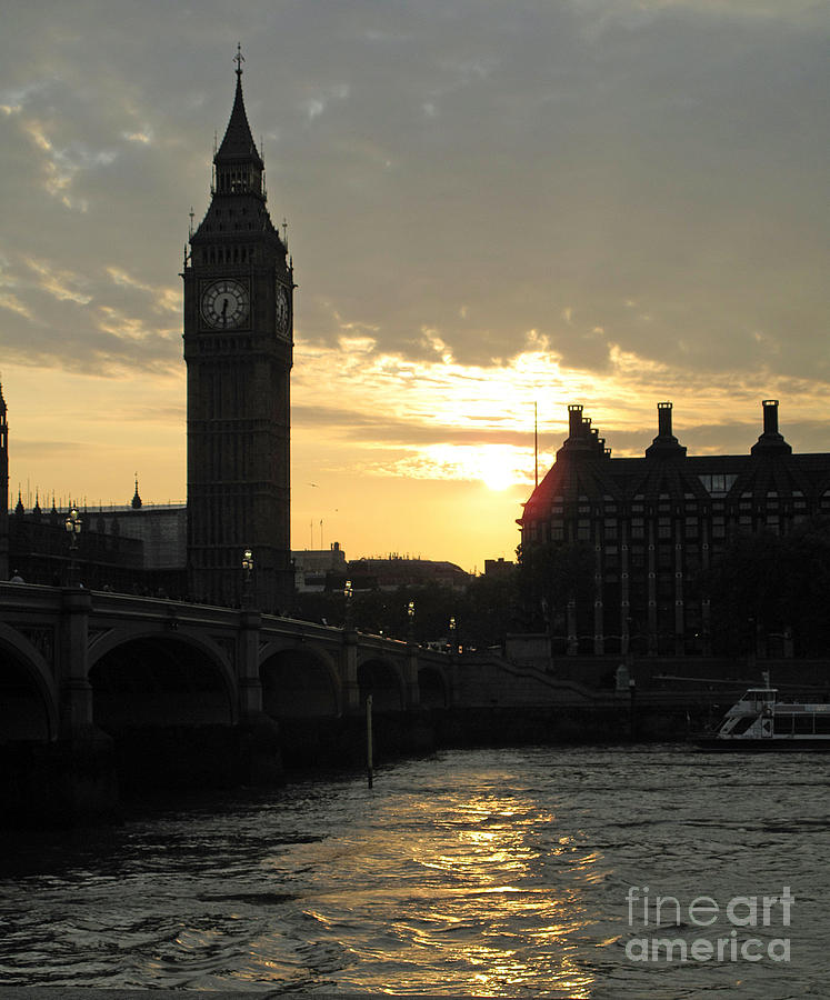 Londons Golden Glow Photograph by Louise Peardon