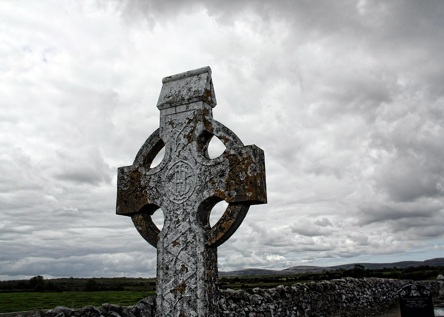 Celtic Photograph - Lone Cross by Julie Williams