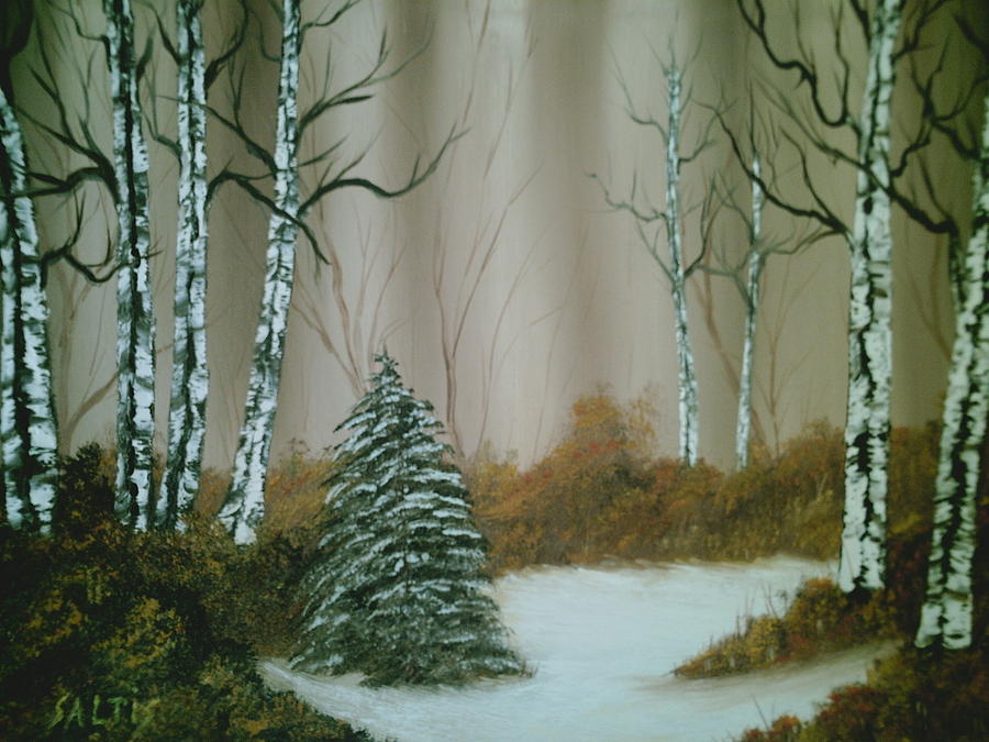 Lone Pine Painting by Jim Saltis