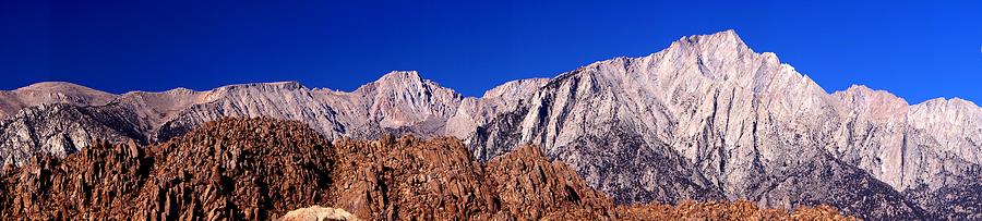 Mountain Photograph - Lone Pine Peak Panorama by Michael Courtney