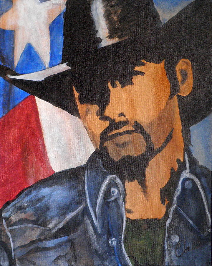 Lone Star Cowboy Painting by Cheri Stripling