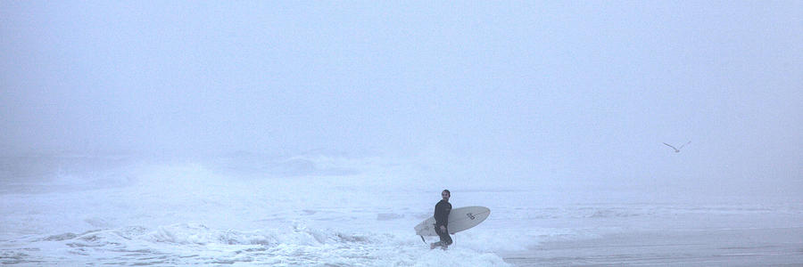 Lone Surfer Photograph by Steve Gravano