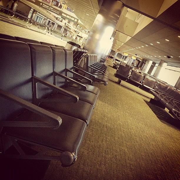 Airport Photograph - Lonely Place At Five AM by Mary Goodman