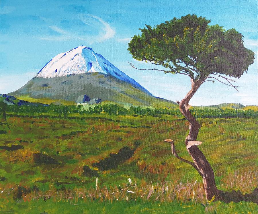 Lonely Tree in the Azores Painting by Glenn Harden - Fine Art America