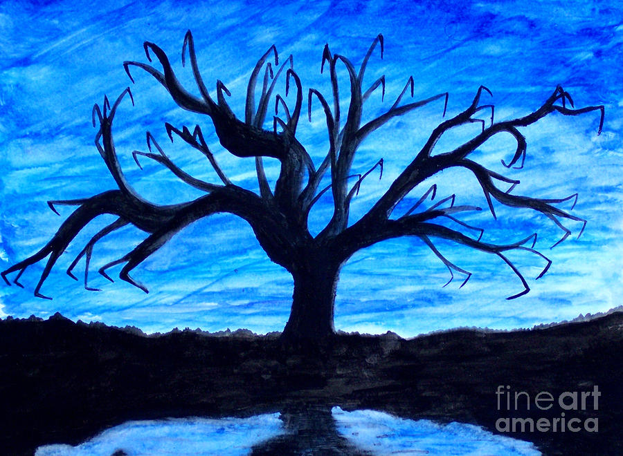 Lonely Tree Painting by Okee Stiles | Fine Art America