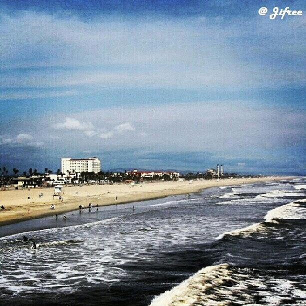 Beach Photograph - Long Beach California by Jifree Photography