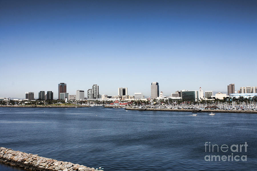 Long Beach Skyline Photograph by Tommy Anderson
